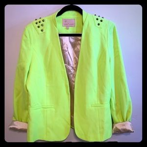 Gibson Latimer Jackets & Coats - Gibson Latimer Neon Green Blazer - Large Gibson Latimer Jackets & Coats - Gibson Latimer Neon Green Blazer - Large